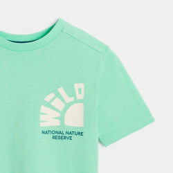 Boy's green T-shirt with a...