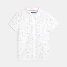 Chemise manches courtes motifs palmiers blanc Garçon Chemise manches courtes motifs palmiers blanc Garçon