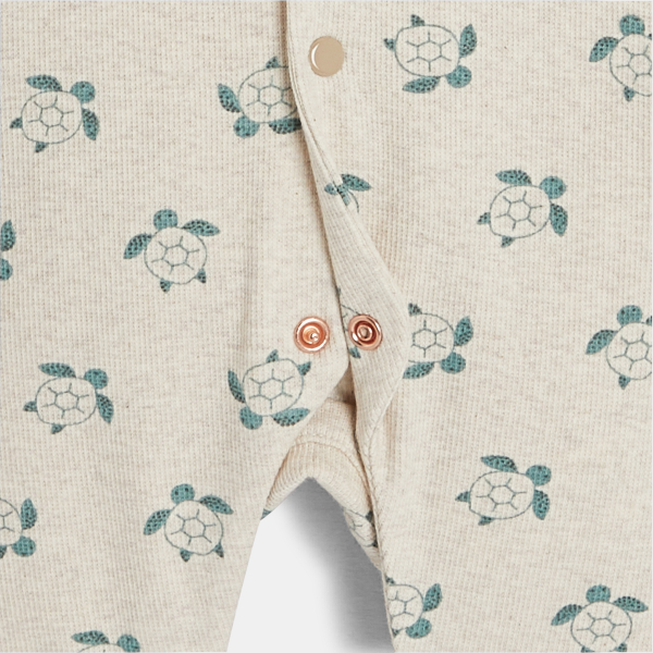 Combinaison longue maille tortues vert bébé garçon Combinaison longue maille tortues vert bébé garçon