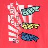 T-shirt motifs poissons cerfs-volants rose Fille T-shirt motifs poissons cerfs-volants rose Fille