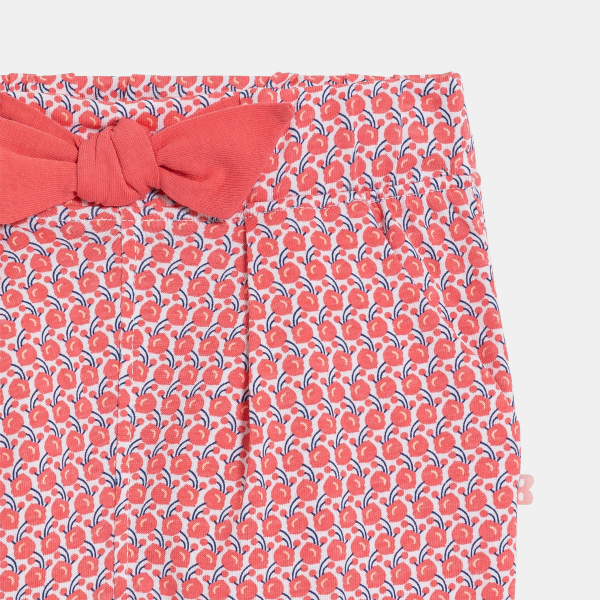 Pantalon imprimé graphique taille élastique rose bébé fille Pantalon imprimé graphique taille élastique rose bébé fille