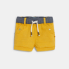 Short en lin et coton jaune bébé garçon Short en lin et coton jaune bébé garçon