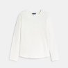 T-shirt manches longues brodé blanc Fille T-shirt manches longues brodé blanc Fille