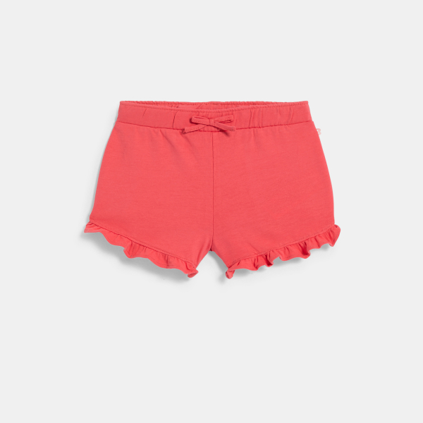 Short en molleton léger rose foncé bébé fille Short en molleton léger rose foncé bébé fille