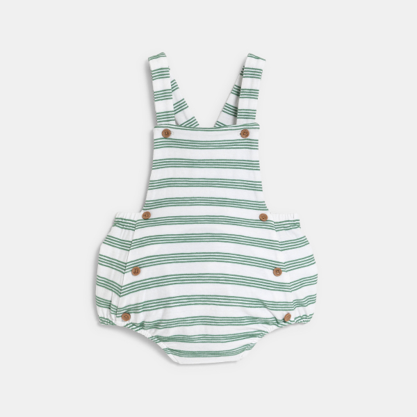 Barboteuse rayée vert bébé garçon Barboteuse rayée vert bébé garçon