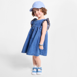 Casquette citrons bleu bébé fille