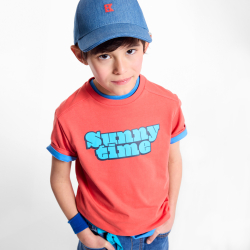 Chambray kids' baseball cap