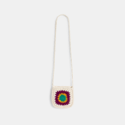 Girl's ecru crochet bag