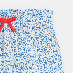 Girl's blue jersey floral...