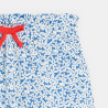 Girl's blue jersey floral print shorts Girl's blue jersey floral print shorts