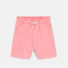 Bermuda en jersey uni rose Fille