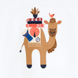 T-shirt dromadaire blanc...