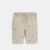 Boy's beige printed shorts Boy's beige printed shorts