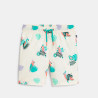 Short de bain imprimé oiseau blanc Garçon Short de bain imprimé oiseau blanc Garçon