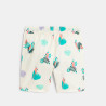 Short de bain imprimé oiseau blanc Garçon Short de bain imprimé oiseau blanc Garçon
