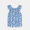 Girl's blue printed vest top Girl's blue printed vest top