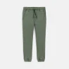 Pantalon jogger en toile kaki Garçon