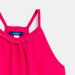 Girl's plain pink vest top...