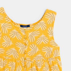 Girl's yellow printed motif...