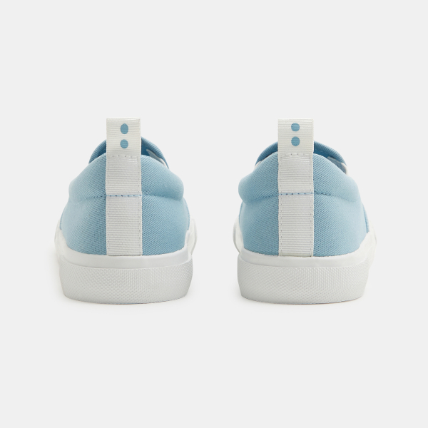 Baskets toile slip on bleu garçon Baskets toile slip on bleu garçon