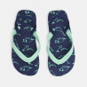 Boy's navy blue dinosaur flip-flops Boy's navy blue dinosaur flip-flops