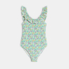 Maillot de bain 1 pièce imprimé vert Fille Maillot de bain 1 pièce imprimé vert Fille