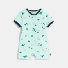 Combi courte poissons bleu bébé garçon Combi courte poissons bleu bébé garçon