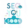Baby boy's white slogan T-shirt Baby boy's white slogan T-shirt