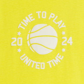 Débardeur sportswear motif placé jaune Garçon