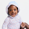 Combi de bain fleurie rouge bébé fille Combi de bain fleurie rouge bébé fille