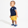 Short en lin et coton jaune bébé garçon Short en lin et coton jaune bébé garçon