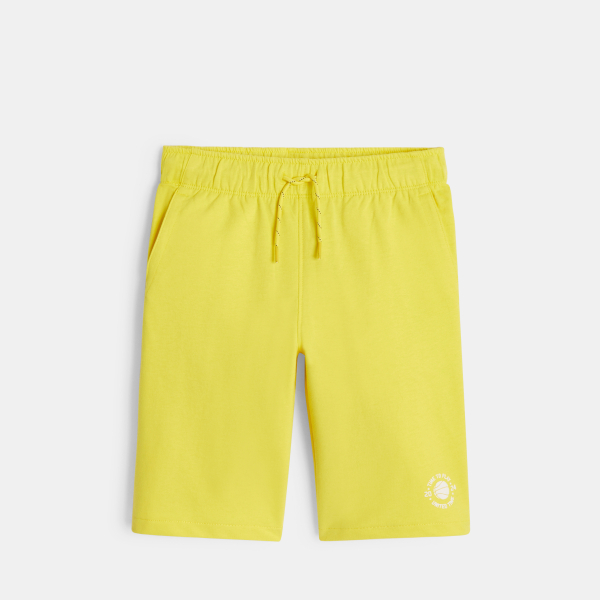 Bermuda en molleton jaune Garçon Bermuda en molleton jaune Garçon