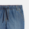 Boy's blue denim faded Bermuda shorts Boy's blue denim faded Bermuda shorts