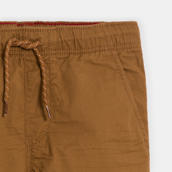 Bermuda slim en toile unie...