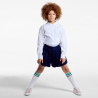 Chemise unie col Claudine blanche fille Chemise unie col Claudine blanche fille