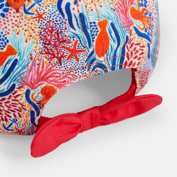 Casquette imprimée motif corail rose Fille Casquette imprimée motif corail rose Fille