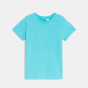 T-shirt basique manches courtes bleu garçon T-shirt basique manches courtes bleu garçon