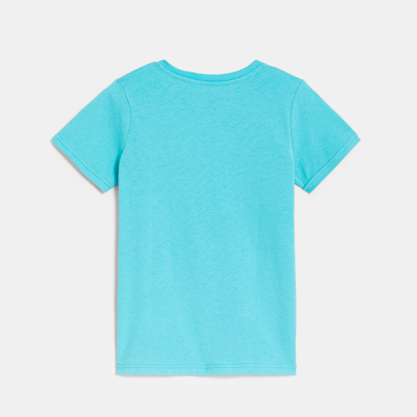 T-shirt basique manches courtes bleu garçon T-shirt basique manches courtes bleu garçon