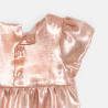 Robe chic à nœud irisée rose bébé fille