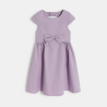 Robe chic détail nœud mauve Fille Robe chic détail nœud mauve Fille