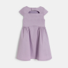 Robe chic détail nœud mauve Fille Robe chic détail nœud mauve Fille