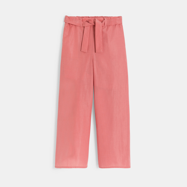 Pantalon large ceinturé Fille Pantalon large ceinturé Fille