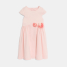 Robe avec fleurs découpées rose Fille Robe avec fleurs découpées rose Fille
