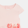 Robe avec fleurs découpées rose Fille Robe avec fleurs découpées rose Fille