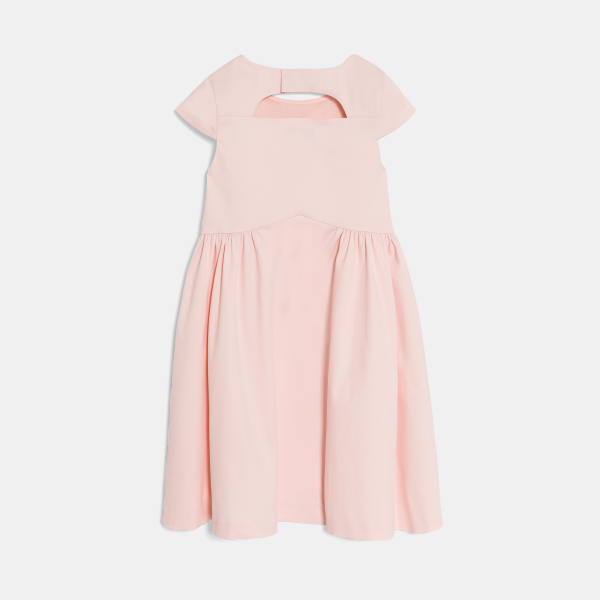 Robe avec fleurs découpées rose Fille Robe avec fleurs découpées rose Fille