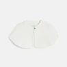 Cape maille fantaisie blanc bébé fille
