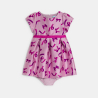 Robe chic nœuds mauve bébé fille Robe chic nœuds mauve bébé fille