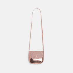 Girl's bronze glittery bag