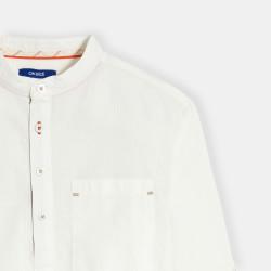 Chemise liquette unie blanc...