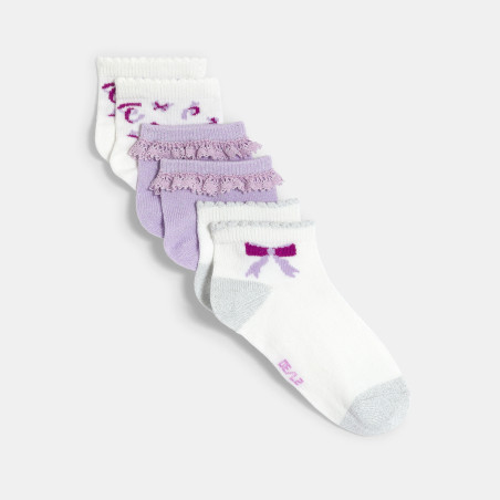 Girl's patterned trainer socks (set of 3) Girl's patterned trainer socks (set of 3)